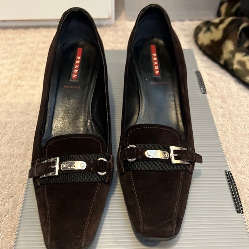 Prada Loafers (kitten heel)